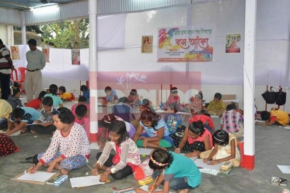 Gandacharra police administration conducts sit and draw competition for children